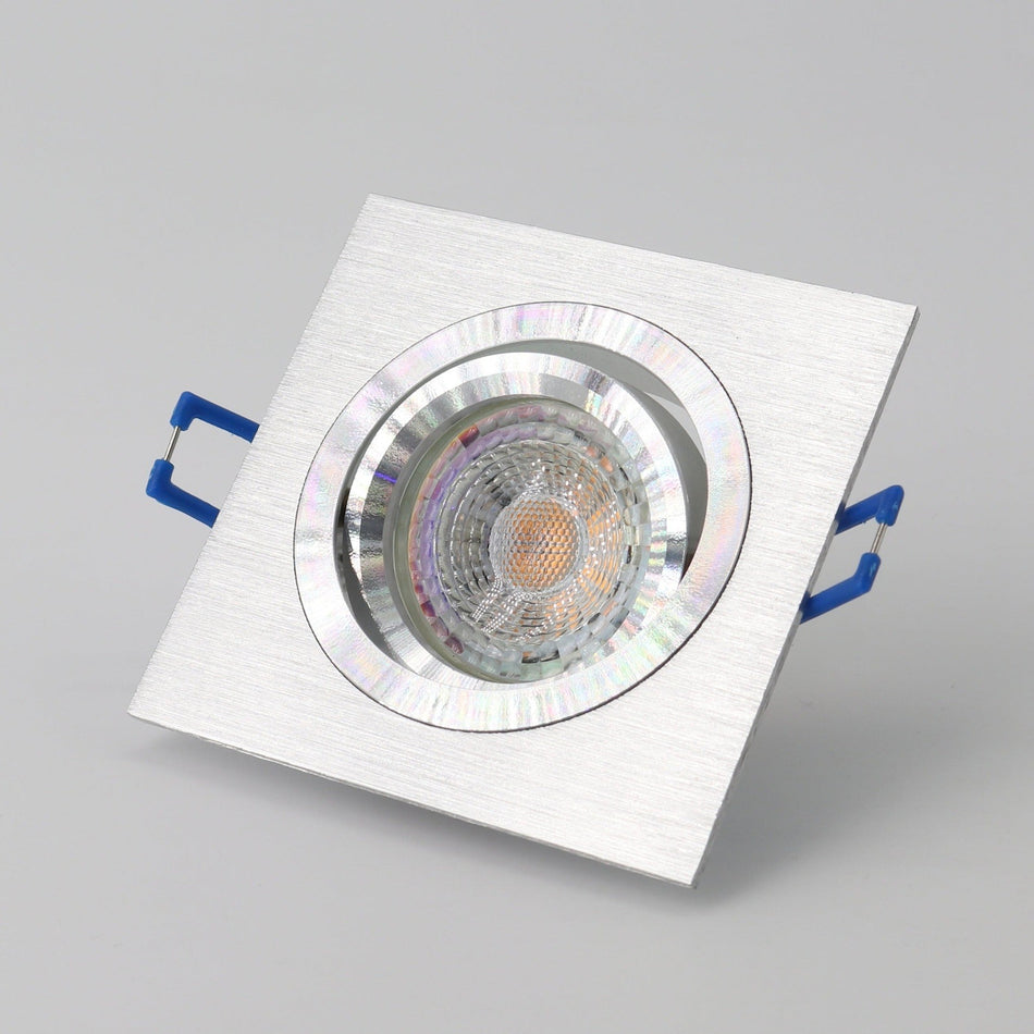 Recessed spotlight STAR made of aluminum square 92mm X 92mm IP20 GU10 230V