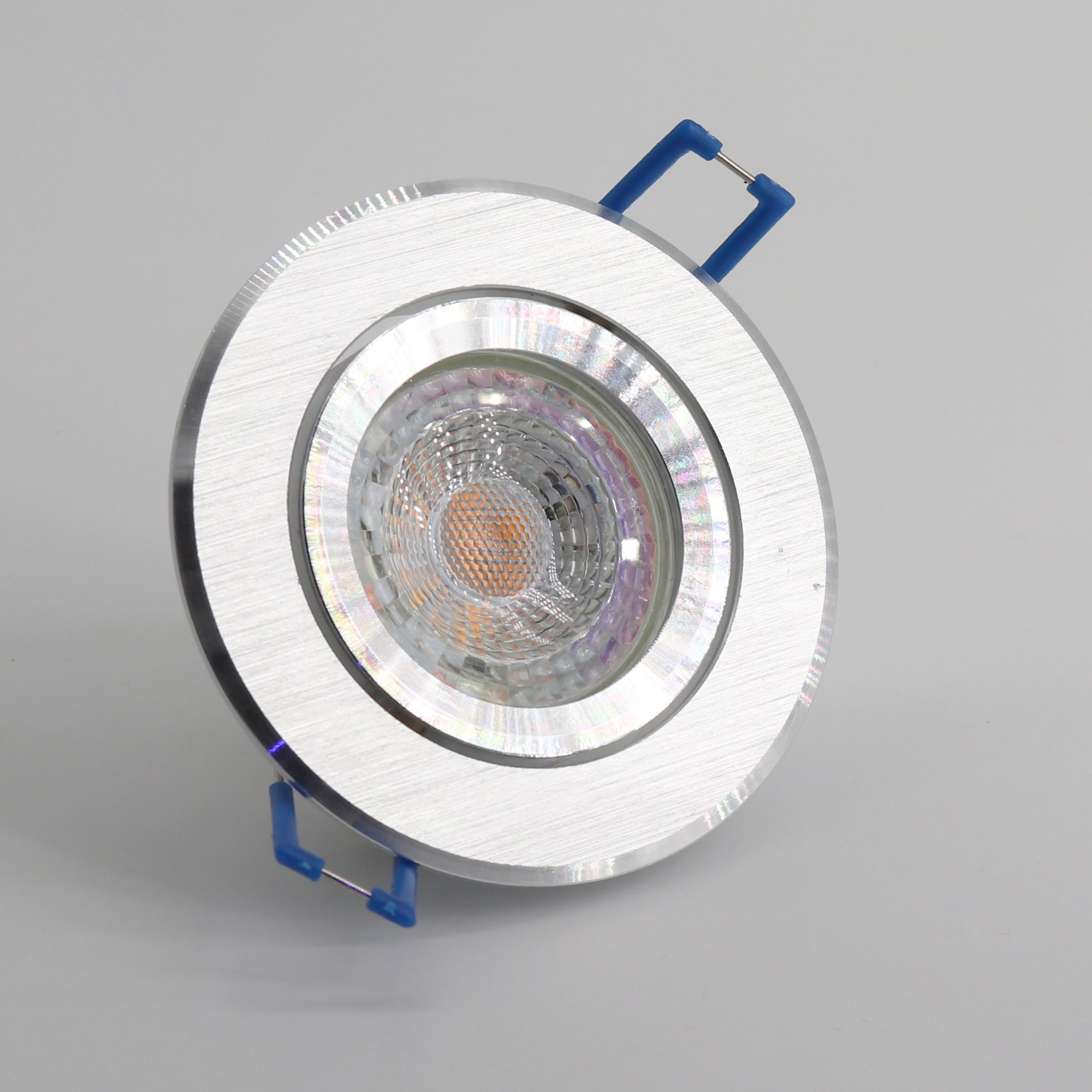 LED Einbaustrahler STAR-R 6.2W Dimmbar Rund Alu-Silber-Gebürstet GU10 230V