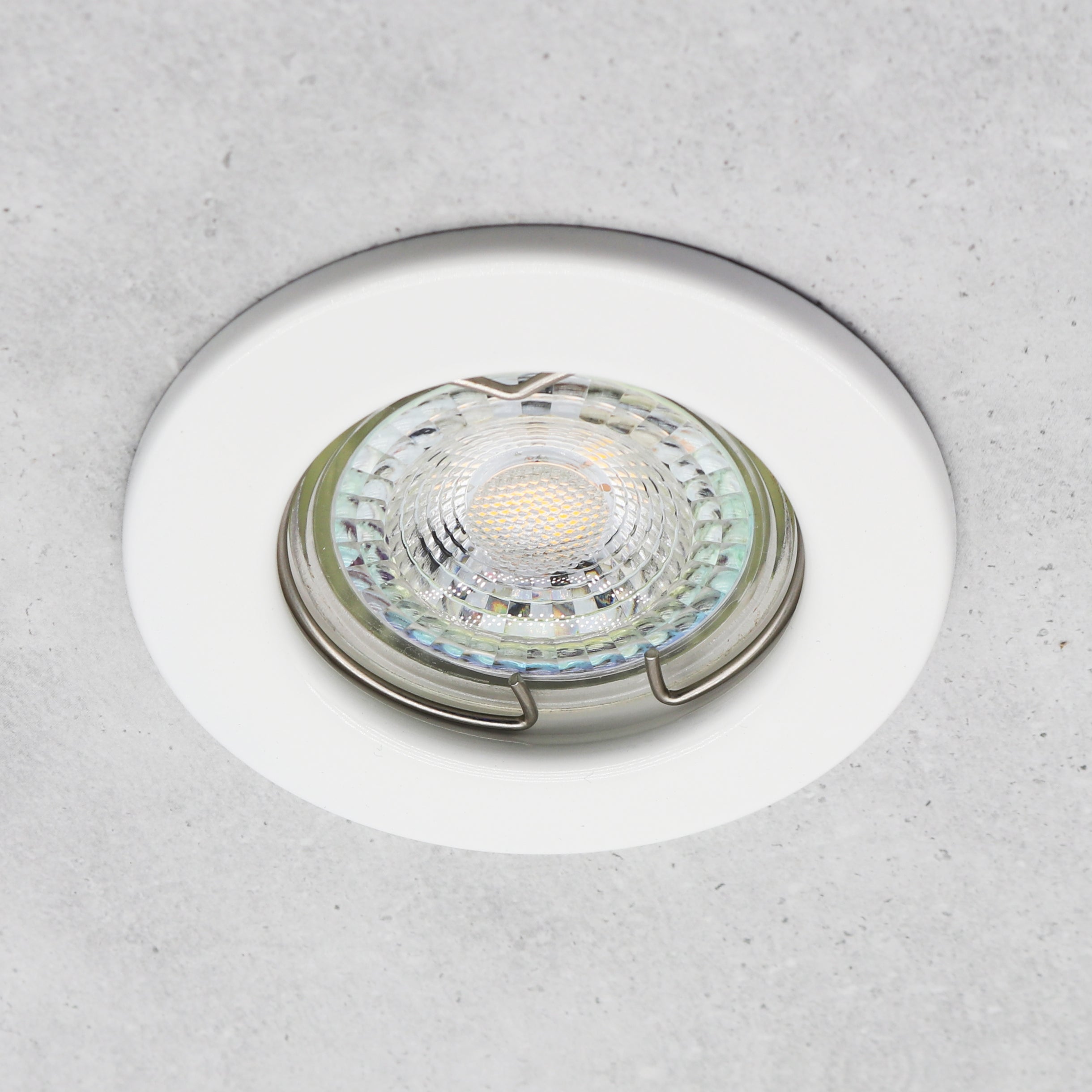LED Einbaustrahler Decoro 6.2W Dimmbar starr Rund Weiß GU10 230V