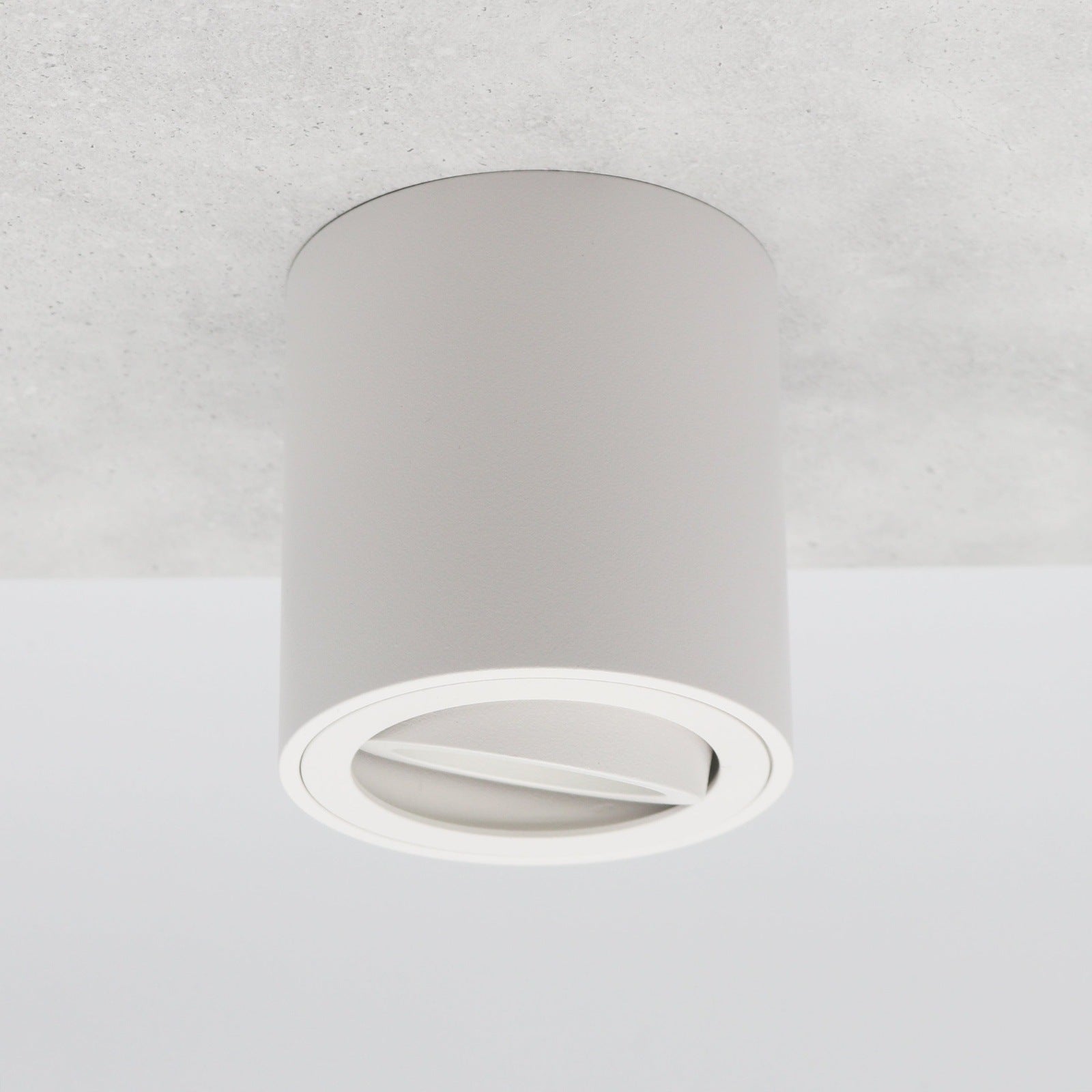 Spot LED en saillie en aluminium | MILAN | Rond - Blanc-Mat | y compris LED 6W DIMMABLE blanc neutre | IP20 | 230 V | GU10