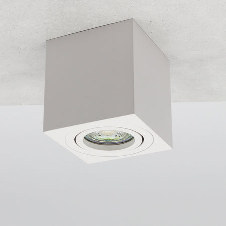 Aufbauleuchte DF-4053 Eckig Weiß GU10 230V