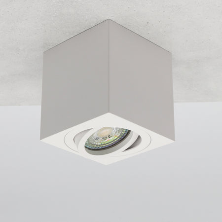 Aufbauleuchte DF-4053 Eckig Weiß GU10 230V