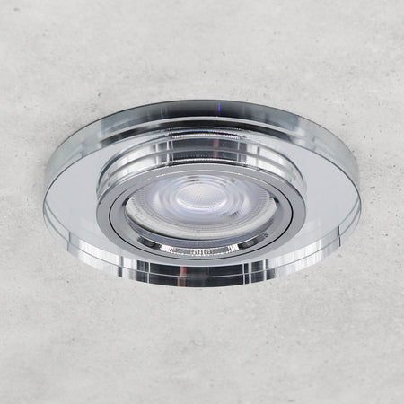 LED Einbaustrahler Extra-Flach Rund CRISTAL 5W Warmweiß Rund Klar 230V