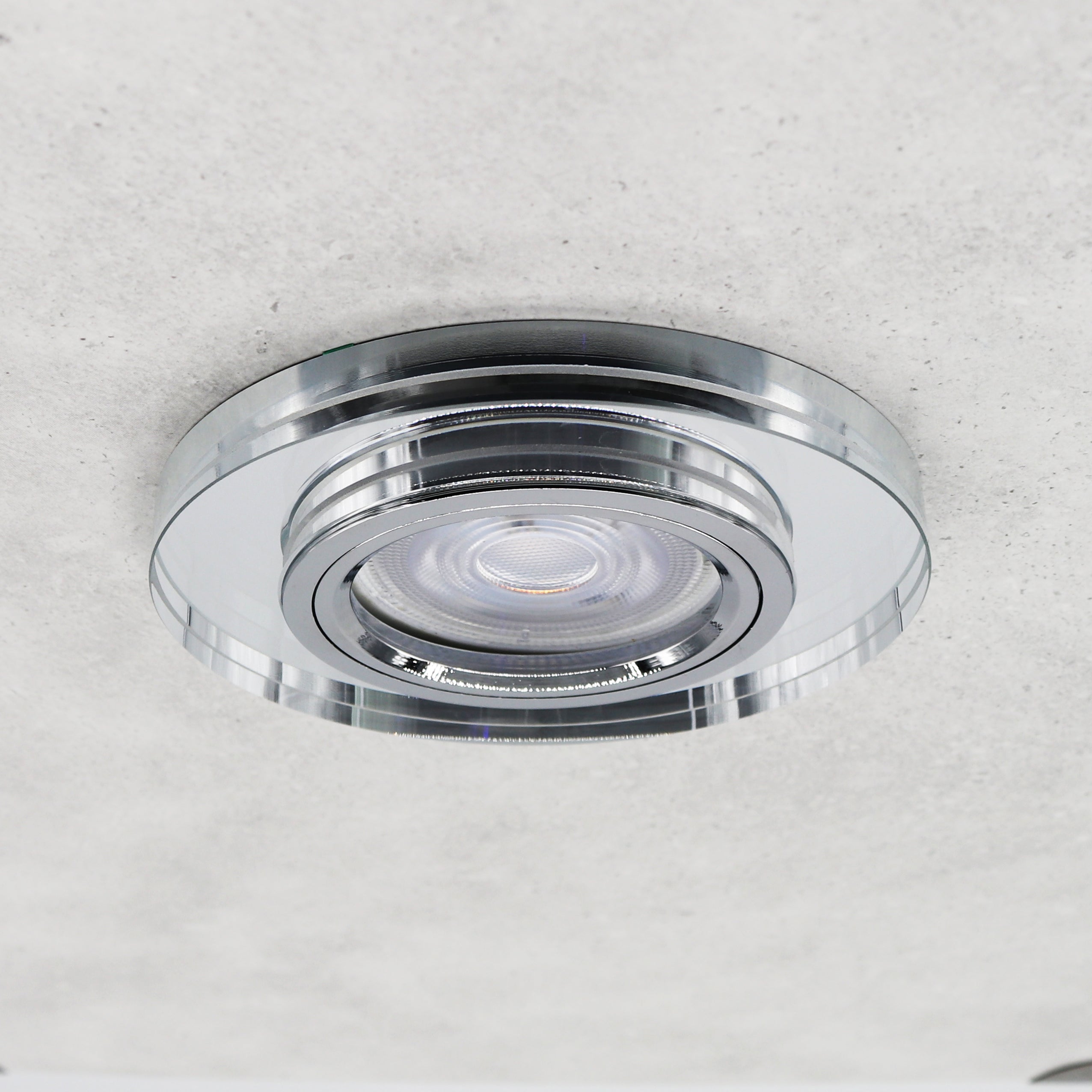 LED Einbaustrahler Extra-Flach Rund CRISTAL 5W Warmweiß Rund Klar 230V