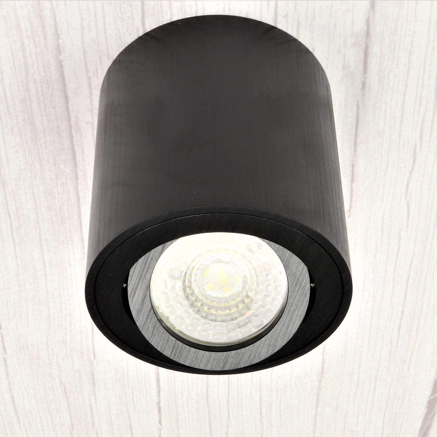 LED surface-mounted spotlight ceiling 6.2W Surface-mounted Milano – GU10 Round light Dimmable Black light novoom 230V