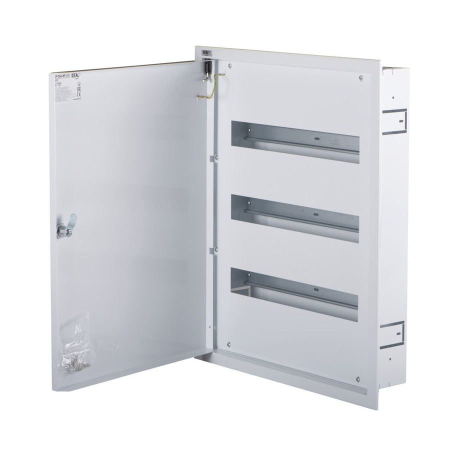 Verteilerkasten Metall weiß, 3x18P IP30 230/400V