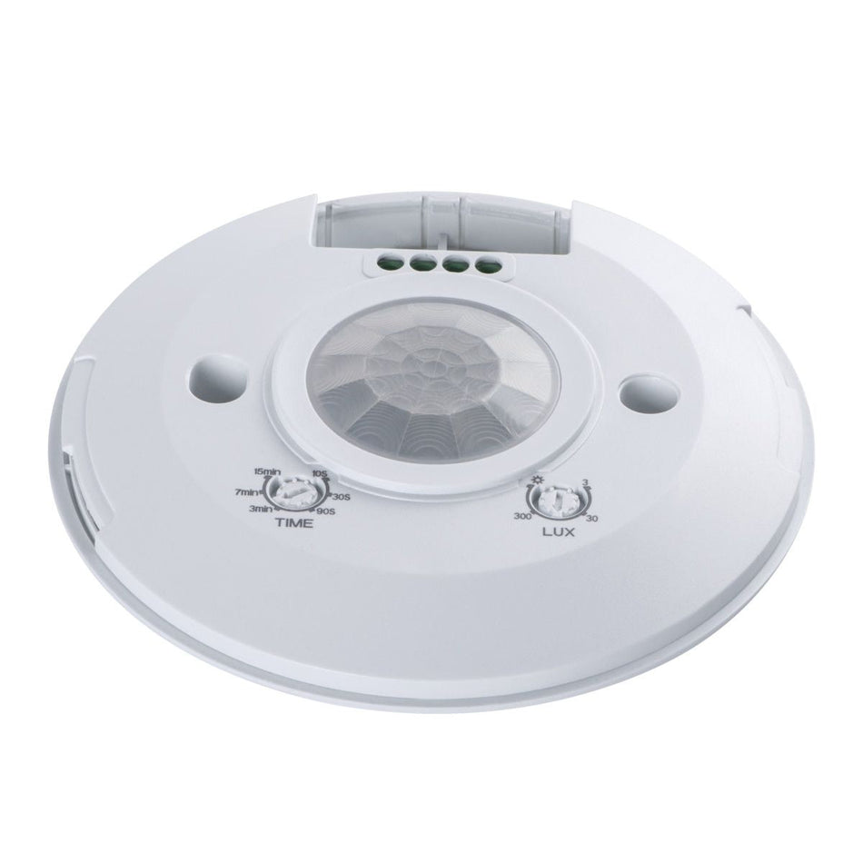 LED Bewegungsmelder PIR Sensor 360°, max 8m, weiß, rund, IP20 / 230V