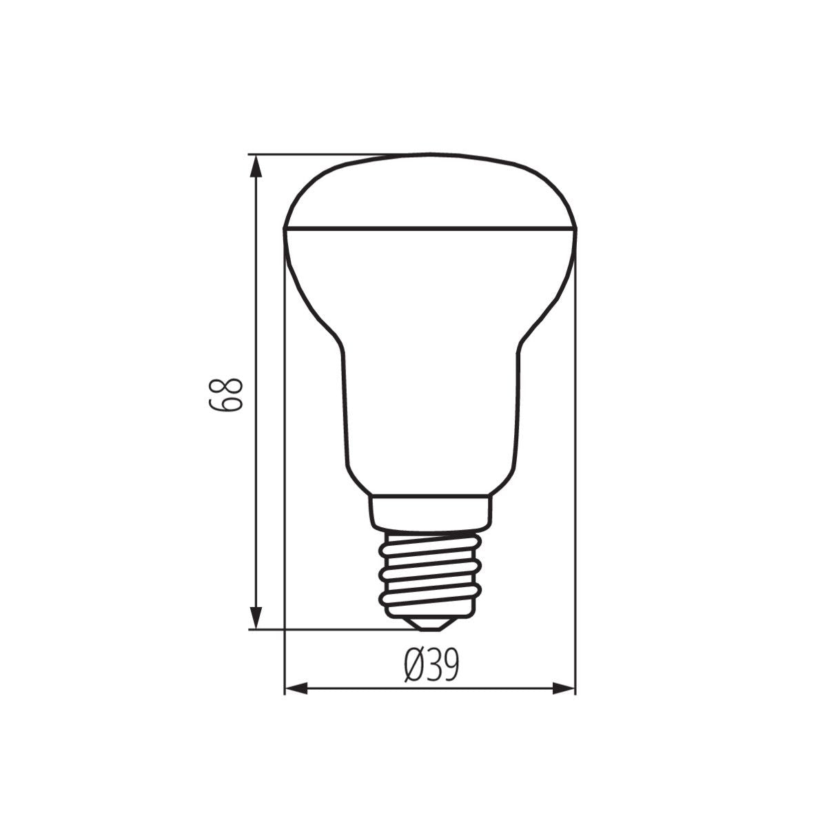 LED bulb warm white 4W E14 230V (G) 