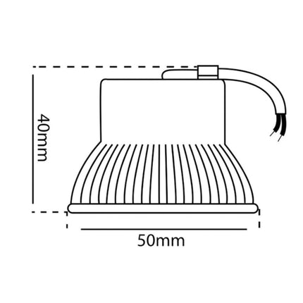 LED Dimmbar 5W Extra Flach nur 40mm Einbautiefe Neutralweiß 4000k 230V