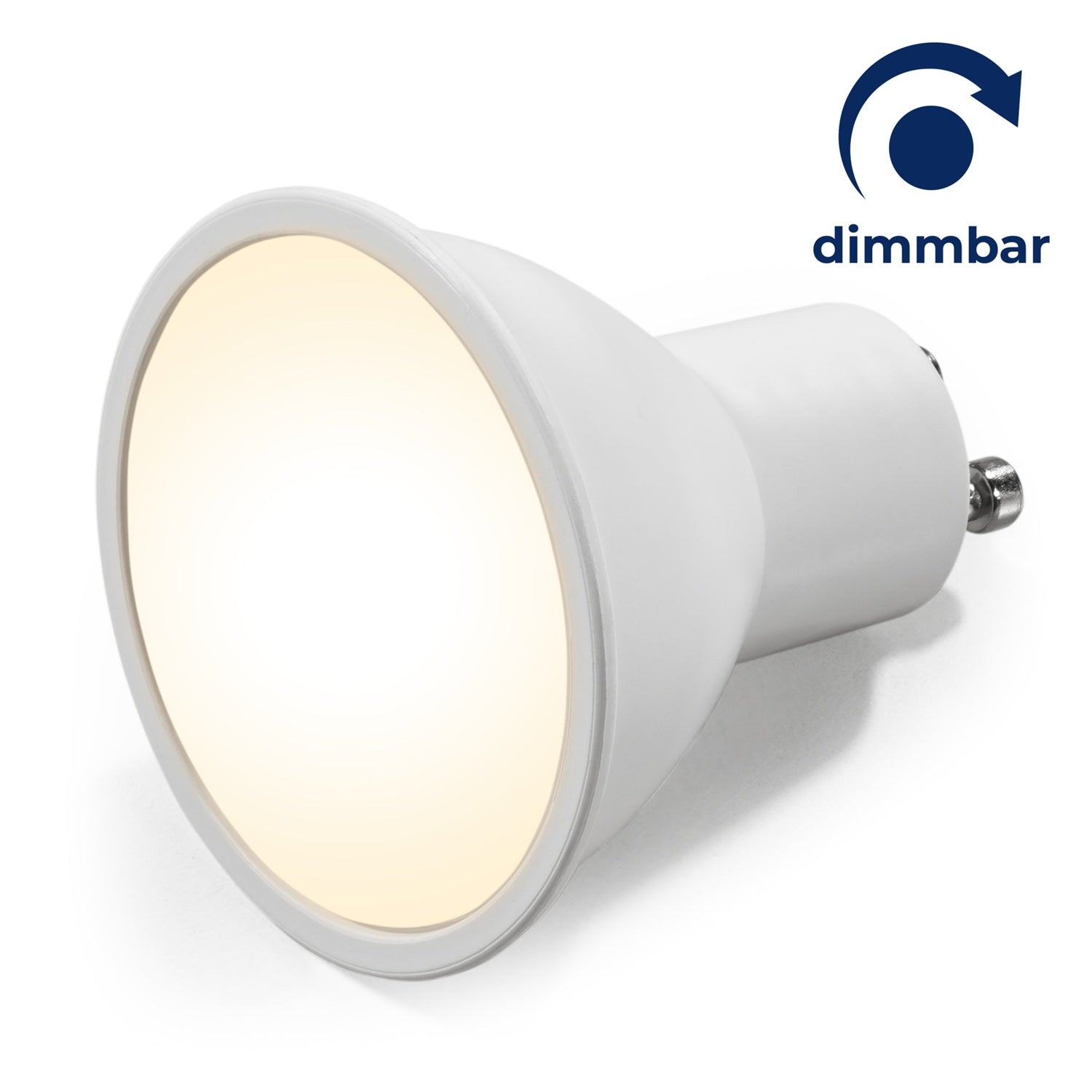 LED Einbaustrahler Star IP44 6W Warmweiß | Dimmbar | Eckig | Alu gebürstet | GU10 | 230V