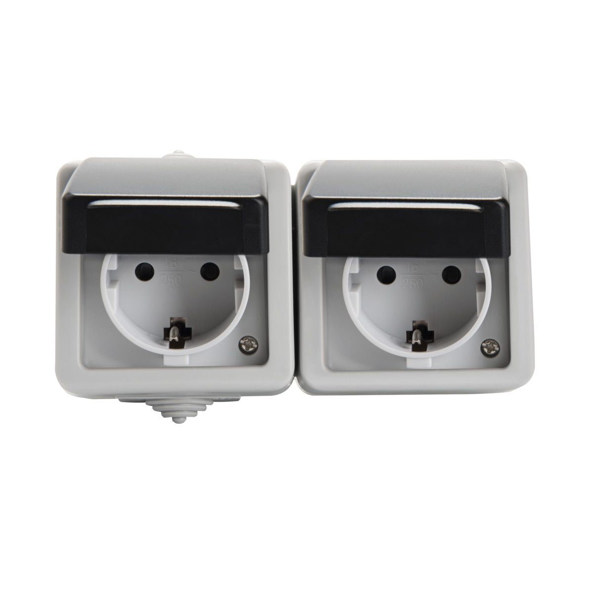 Kanlux TEKNO Doppelsteckdose horizontal 27131