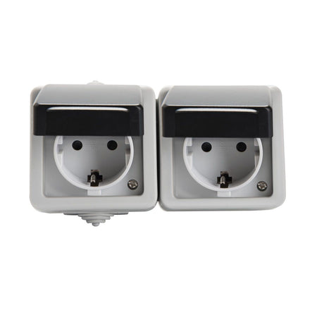 Kanlux TEKNO Doppelsteckdose horizontal 27131