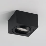 LED Aufbaustrahler Flach Milano Small | Eckig | Schwarz | inkl. LED 5W 7W Warmweiss Neutralweiss | 230V
