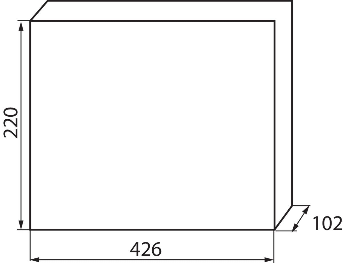 Verteilerkasten weiß / blau 426x102x210, 18P IP30 230/400V