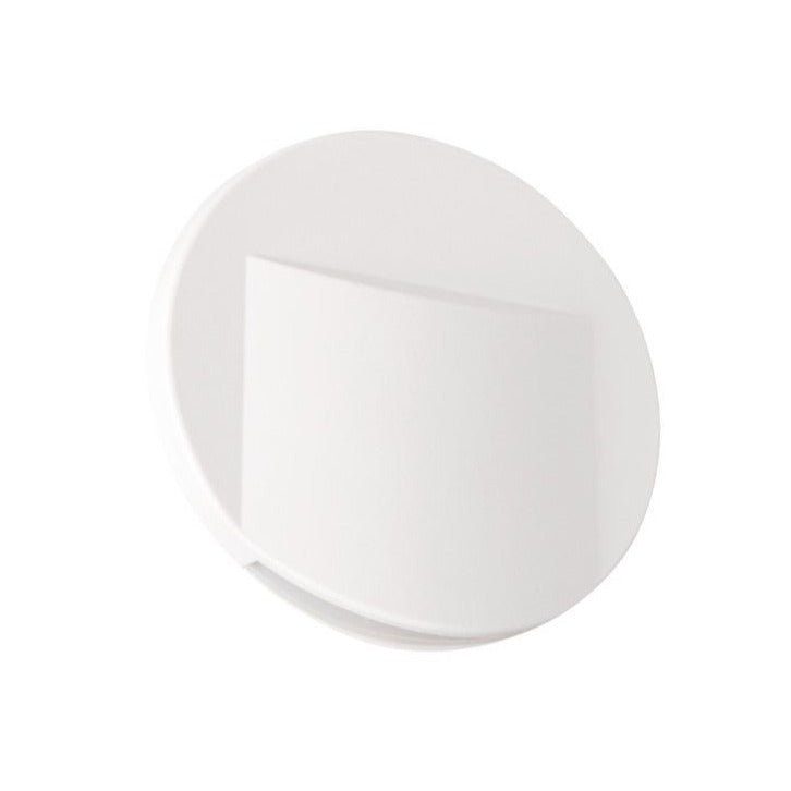 LED recessed stair light, recessed wall light, round, white / gray / black, neutral white, 0.8W / IP20 / 12V DC 