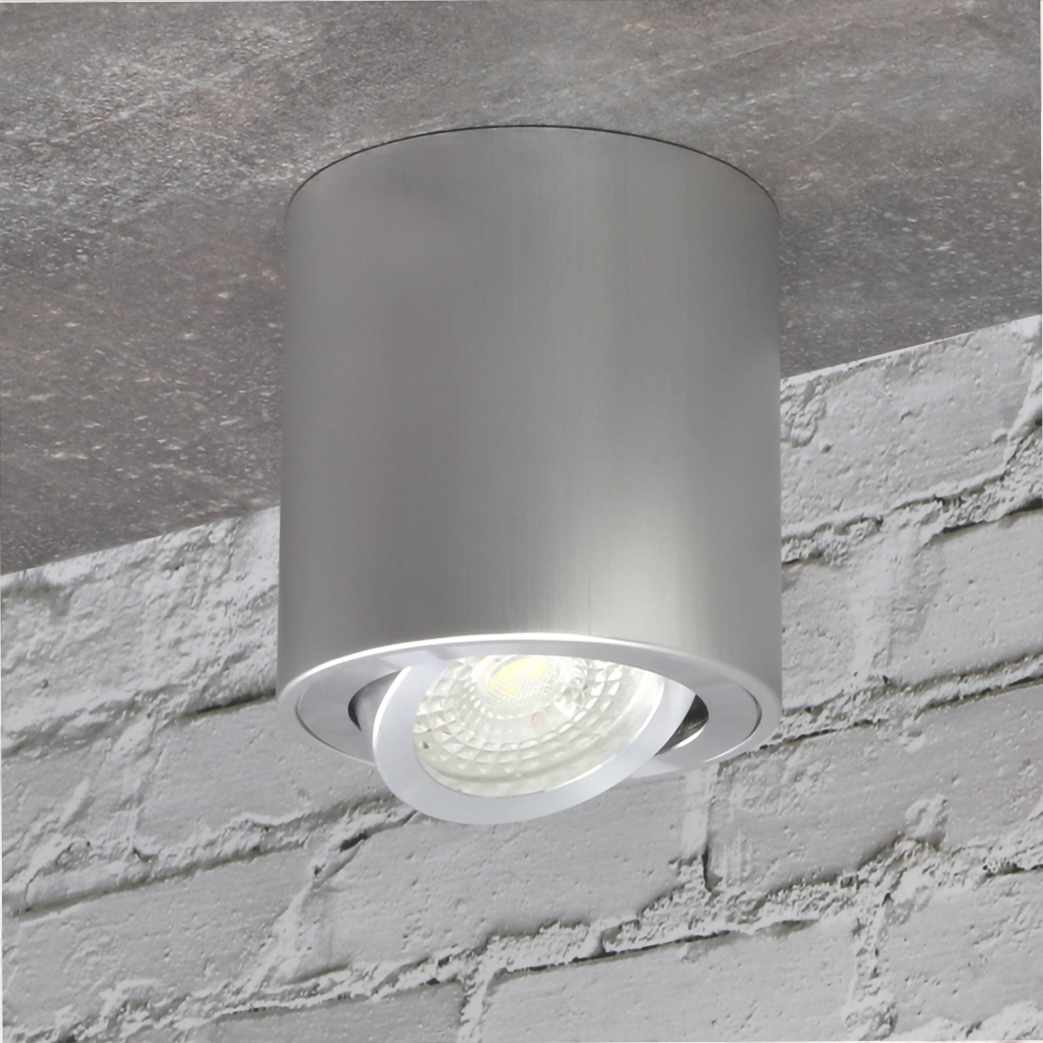 Ceiling light surface-mounted spotlight made of aluminum MILANO-R Round 84mm X Ø80mm IP20 GU10 230V