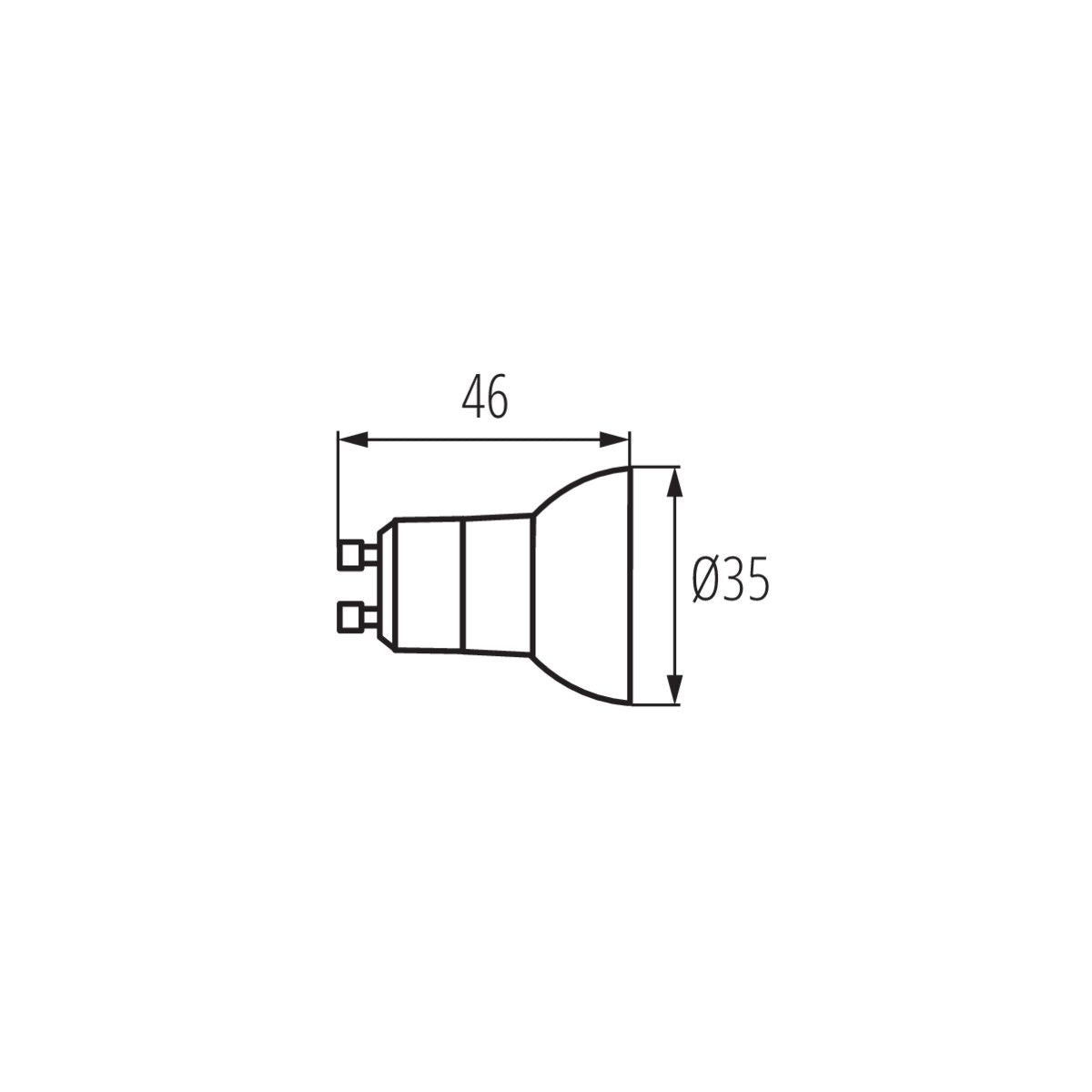 Ampoule LED 2,2W GU10 230V (F)