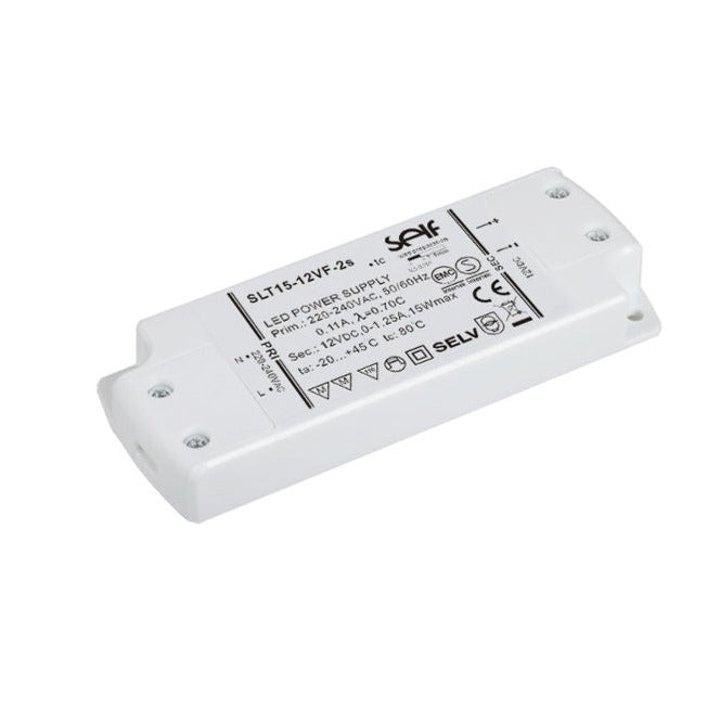 LED Konverter Trafo "SLT15-12VF-2S" 1-15W 12V DC