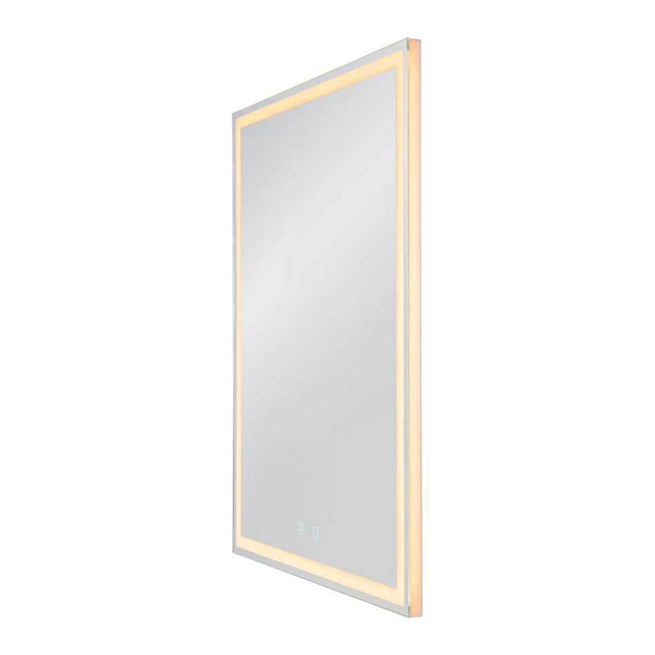 SLV Spiegel Indoor Led Wandaufbauleuchte Eckig Defog Alu