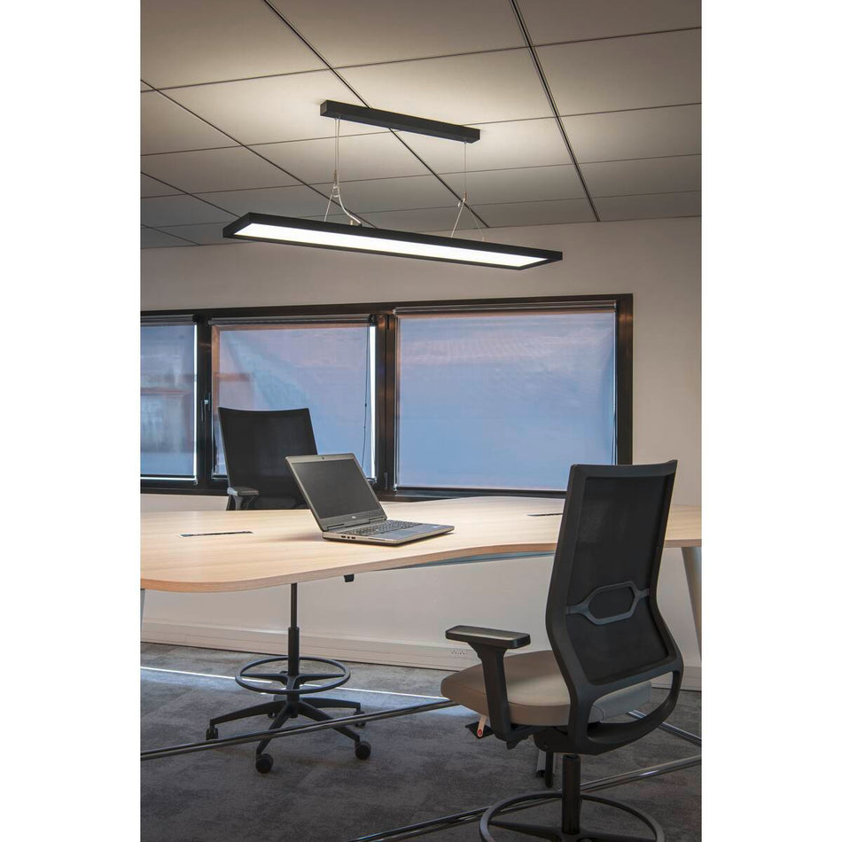 SLV  Pendelleuchte Schwarz 57W 4000K 80°