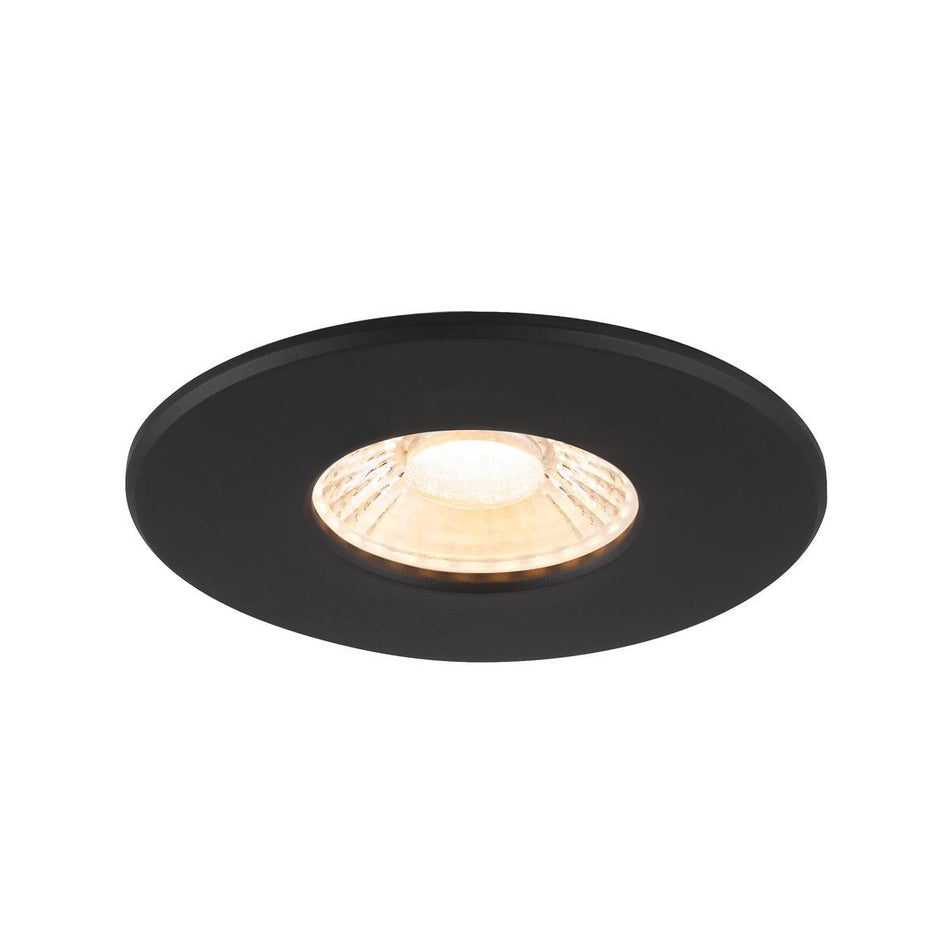 SLV Set 12X Einbaustrahler Universal Downlight Phase Ip65 38° + 1007096 Universal Downlight Cover Ip65 Schwarz R