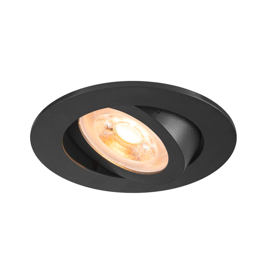SLV LED Deckeneinbauleuchte 68 rund max. 10W inkl. GU10 Fassung 230V weiß schwarz alu-gebürstet