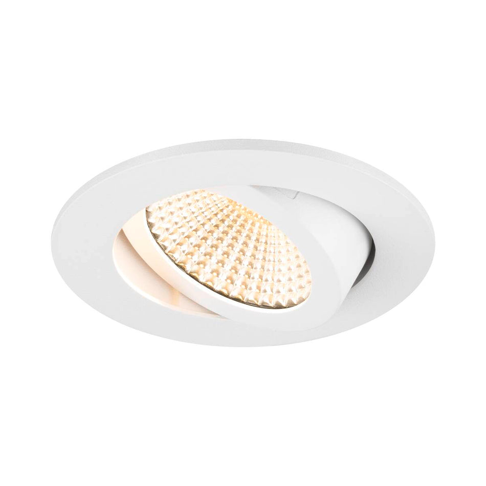 Nouveau plafonnier encastré Tria® 68 3000K 60° Ip 20 Rond Blanc