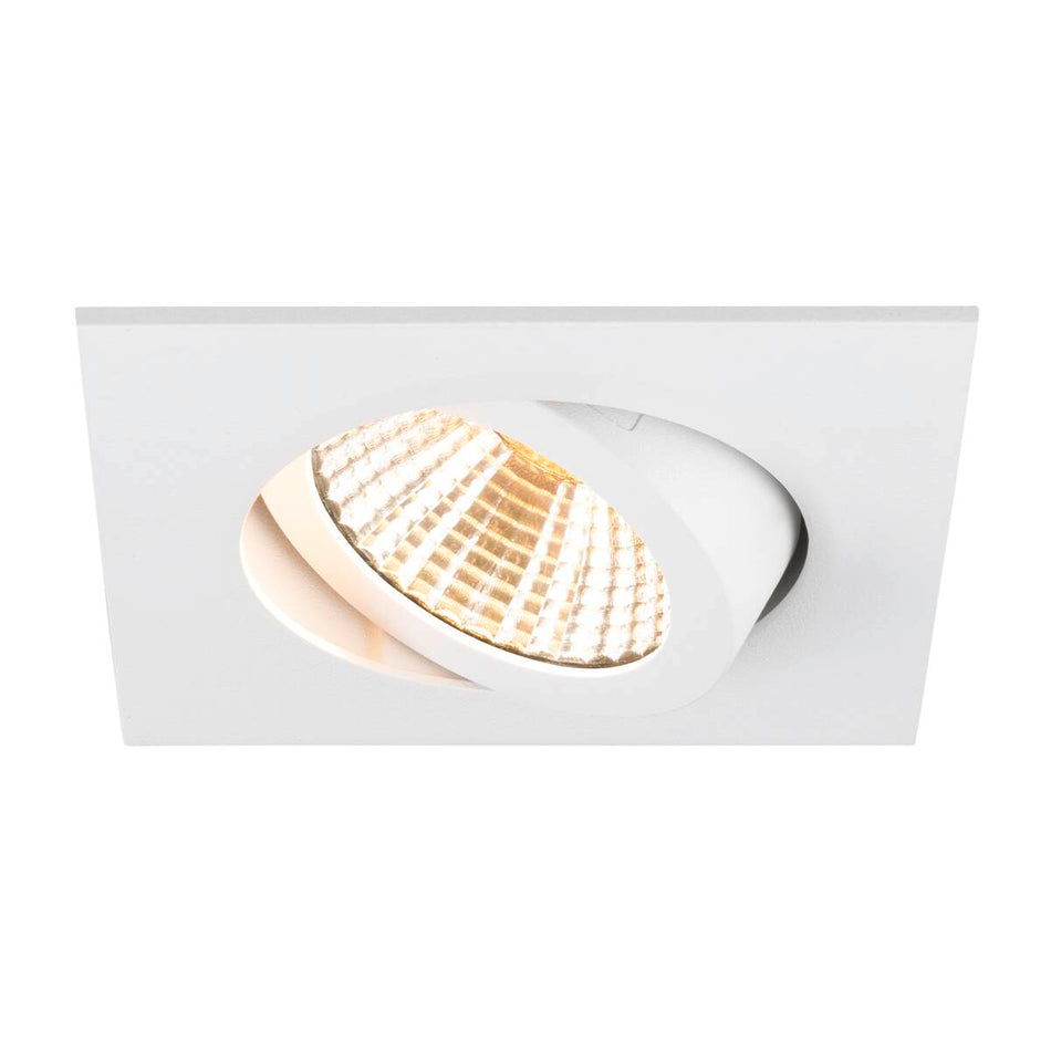 Plafonnier encastré New Tria® 68 3000K 38° Ip 20 Carré Blanc