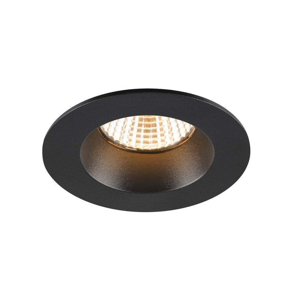 SLV New Tria® 68 Deckeneinbauleuchte 3000K 38° Ip 20 / Ip 65 Rund Schwarz