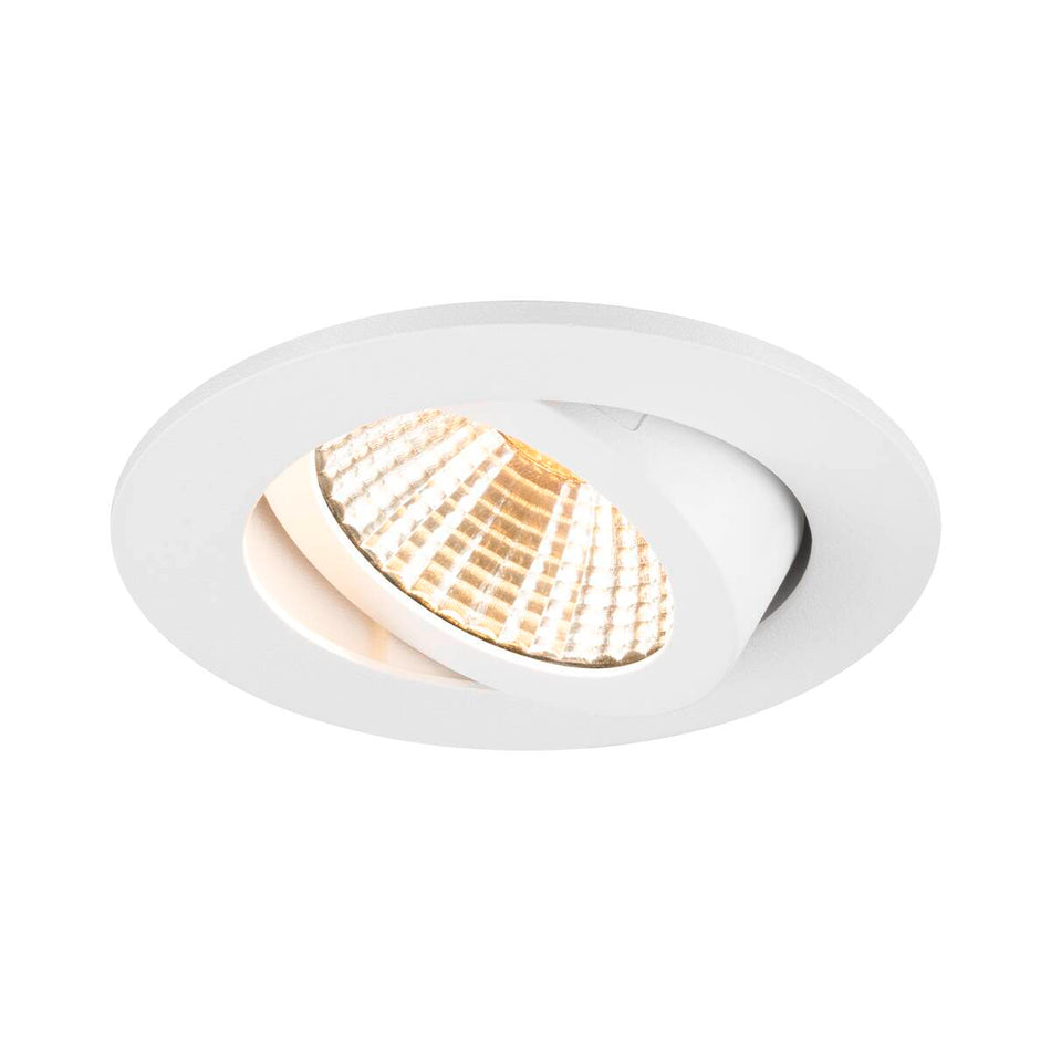 Plafonnier encastré New Tria® 68 1800-3000K 38° Ip 20 Rond Blanc