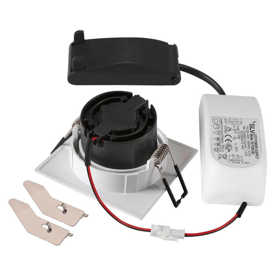 Plafonnier encastré New Tria® 68 1800-3000K 38° Ip 20 Carré Blanc
