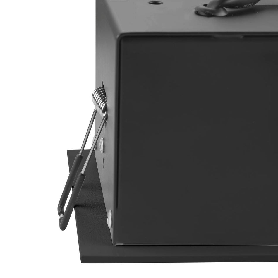 Plafonnier encastré Kadux Simple 3000K 38° Ip 20 Carré Noir