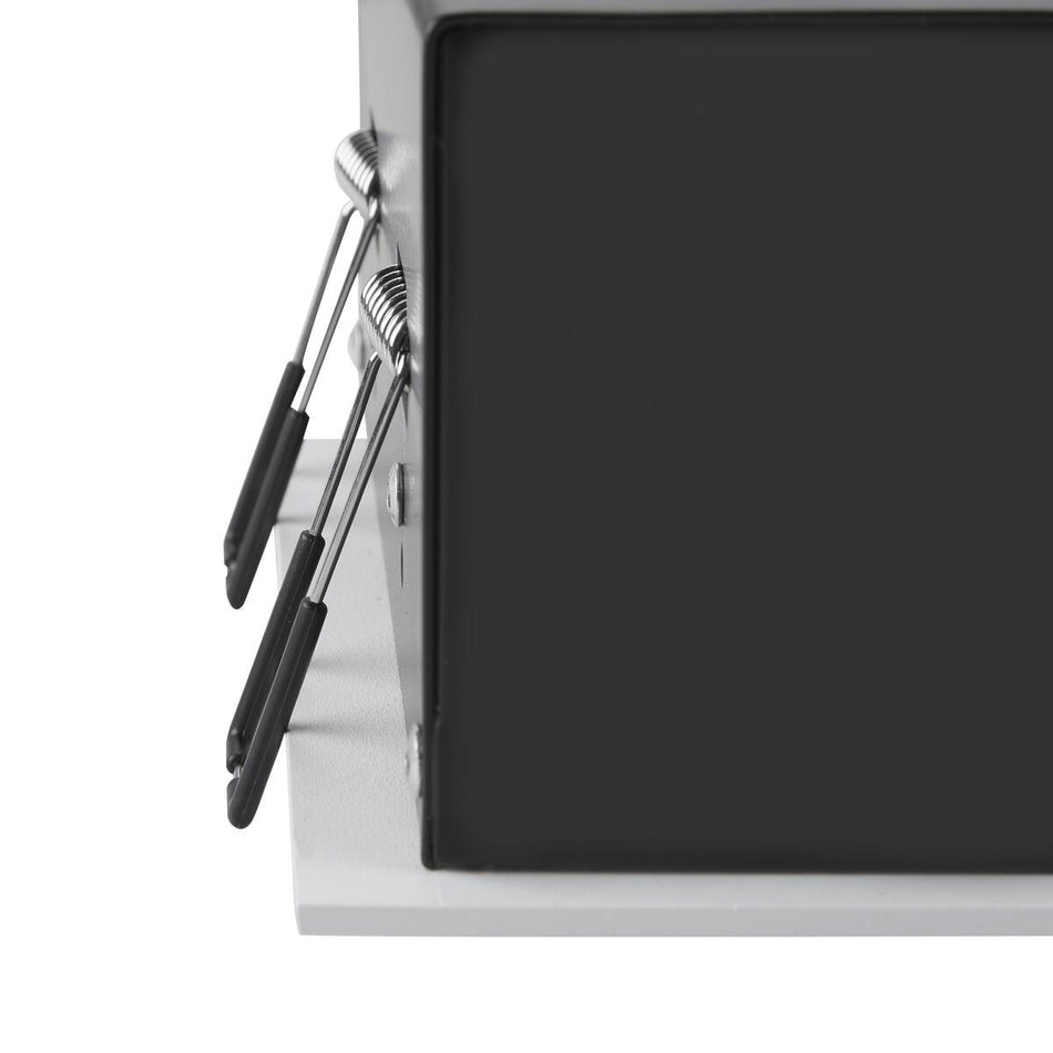 Plafonnier encastré Kadux Double 3000K 38° Ip 20 Carré Blanc