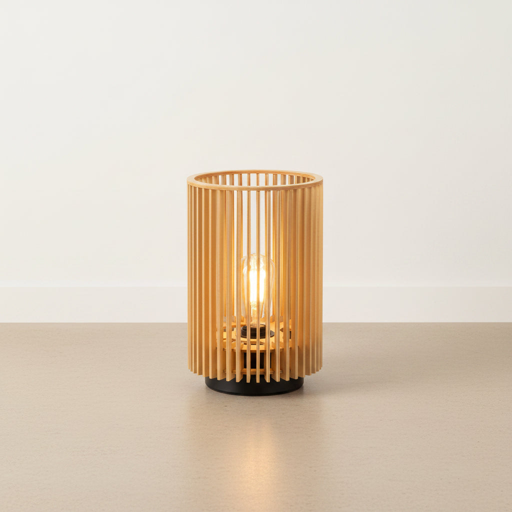 SLV WUD TL Tischleuchte konventionell Beige – 40 W