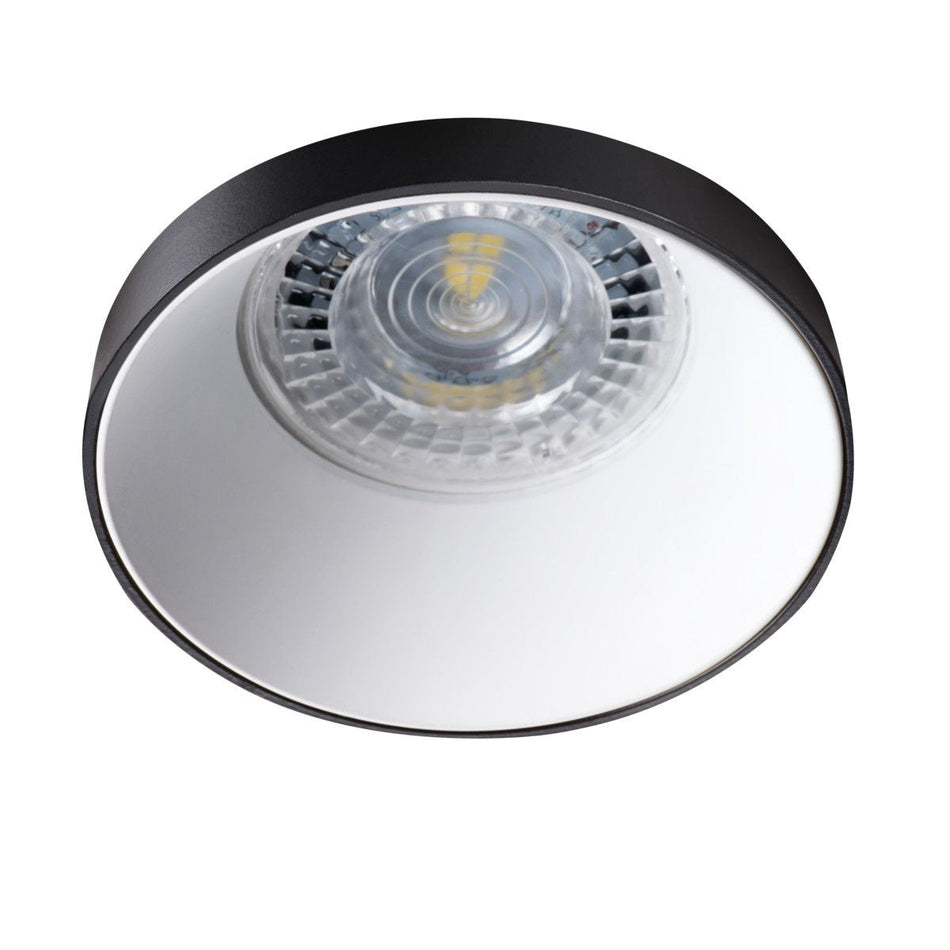 Einbaustrahler aus Aluminium Rund Ø75 IP20 GU10 230V | extra-flach | dimmbar