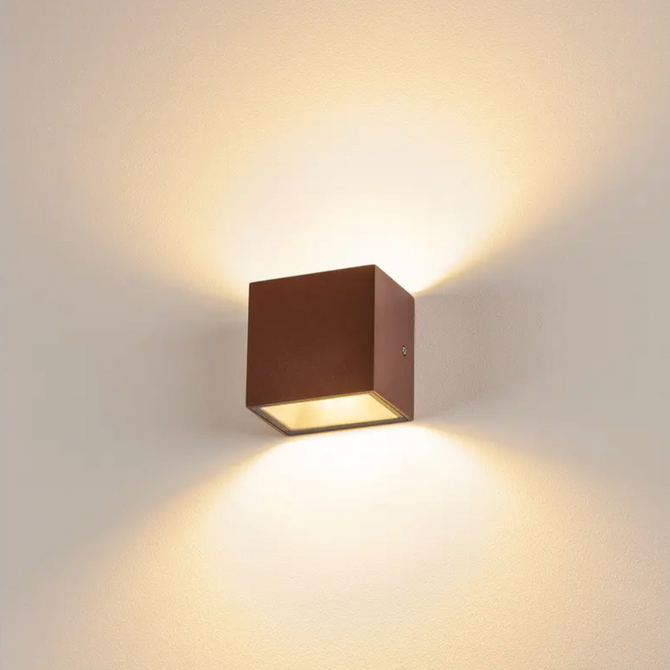 Applique extérieure LED SLV SITRA S UP/DOWN couleur rouille 10W 3000K IP65 230V