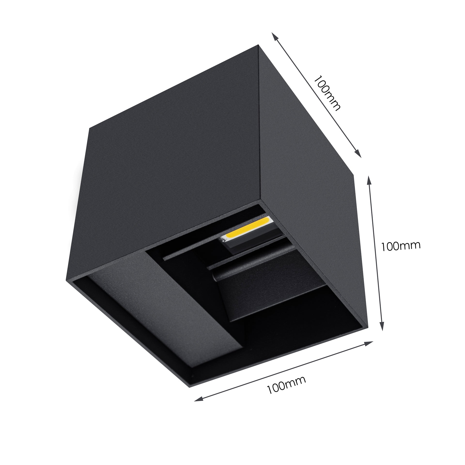 Wandleuchte für Außen Up & Down Graphit IP54 230V