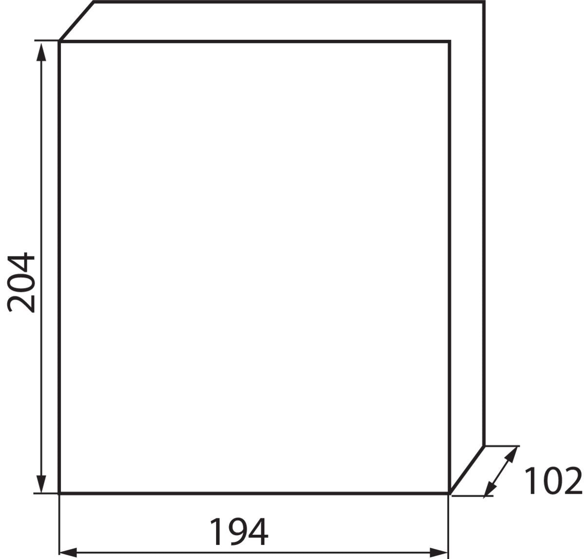 Verteilerkasten weiß / blau 194x102x204, 6P IP30 230/400V