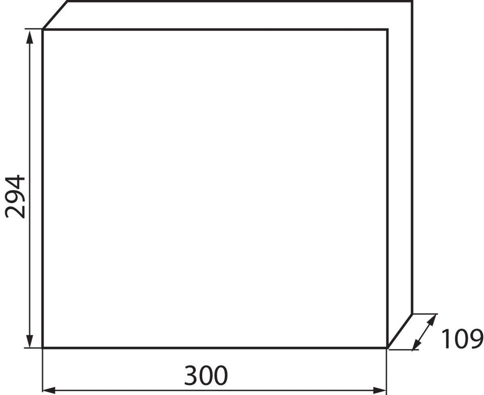 Verteilerkasten 2-reihig, weiß / blau, 300x109x294, 2x 12P / IP30 / 230-400V