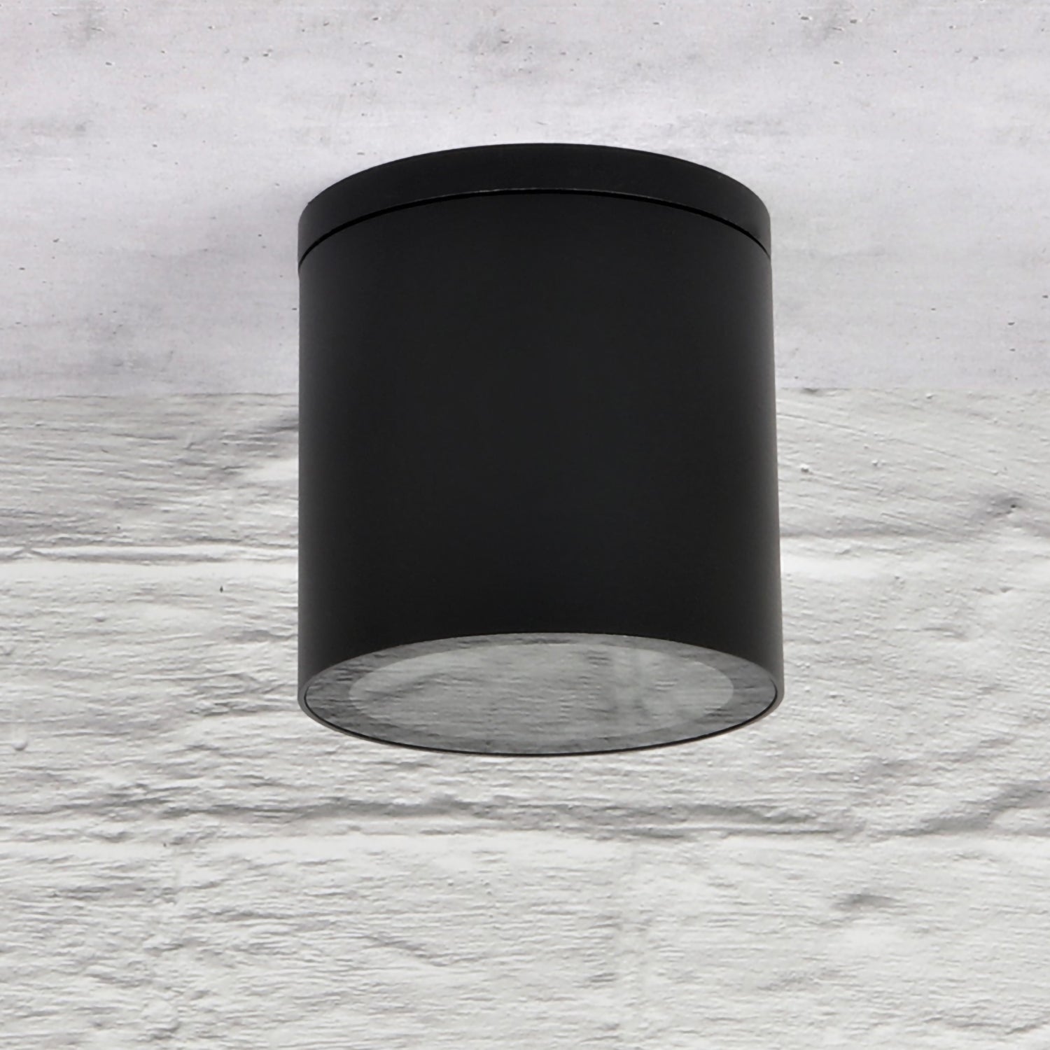 Outdoor ceiling lamp VANTAA-R QUAZAR 18 Surface-mounted spotlight in aluminum and glass Round IP44 GU10 230V