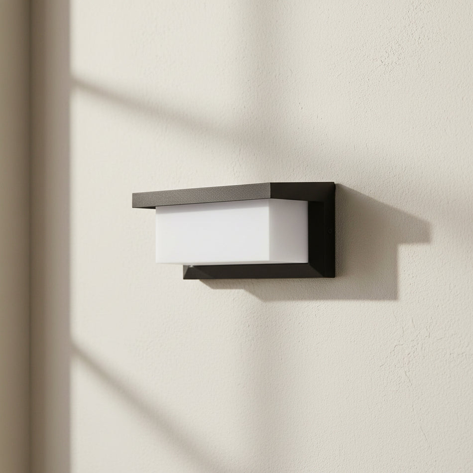 Außenwandleuchte Schwarz E27 IP54 – WALL LINE