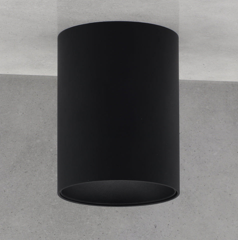 LED Aufbaustrahler RITI 8W Rund Warmweiß Schwarz + Schwarz 230V