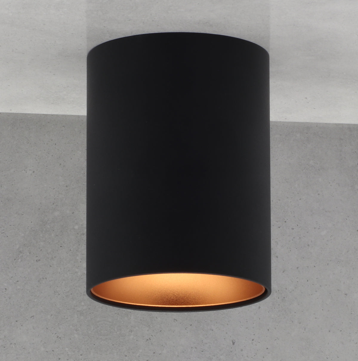 LED Aufbaustrahler RITI 8W Rund Warmweiß Schwarz + Kupfer 230V