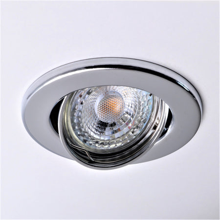 LED Einbaustrahler DECORO 6.2W Dimmbar Rund Chrom GU10 230V
