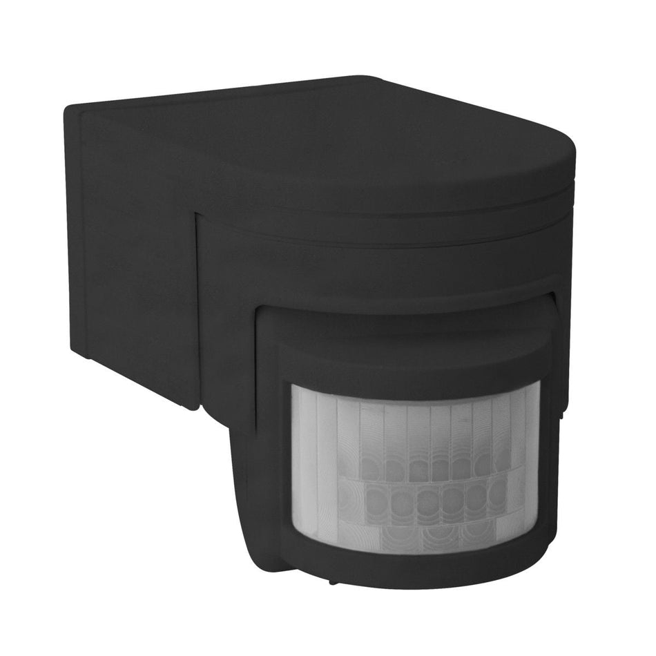 LED Bewegungsmelder mit PIR-Sensor, max 12m, weiß / schwarz, 1200VA / IP44 / 230V
