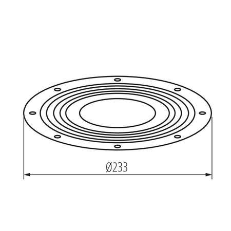 Linse 120° für LED Hallentiefstrahler 150W Abmessungen