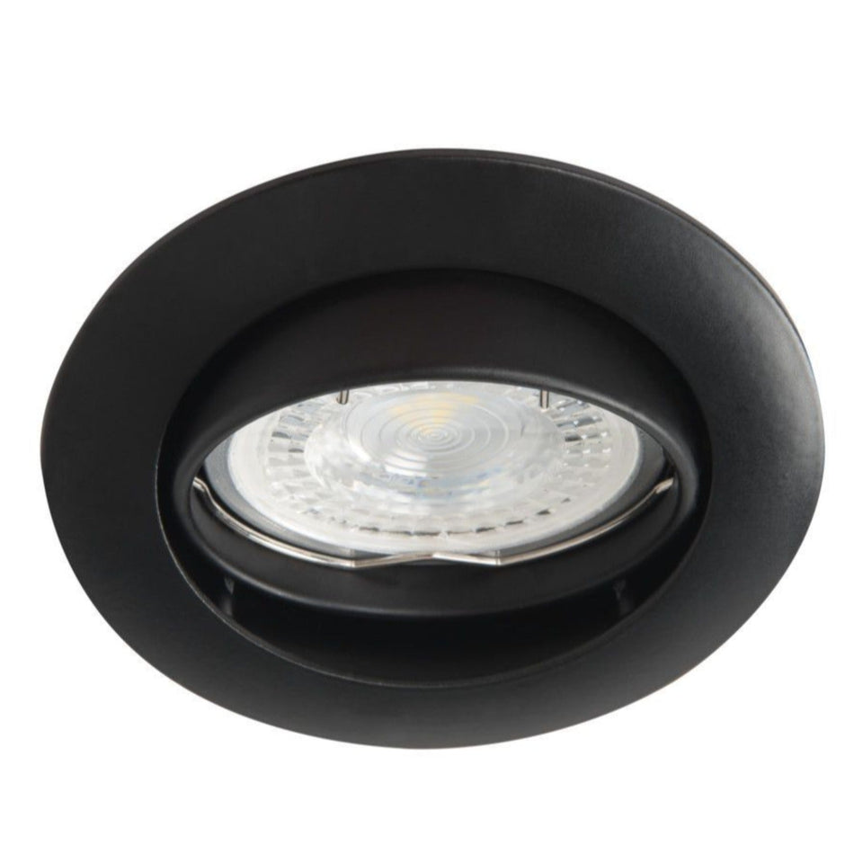 Einbaustrahler aus Aluminium Rund Ø82mm IP20 GU10 230V | extra-flach | dimmbar