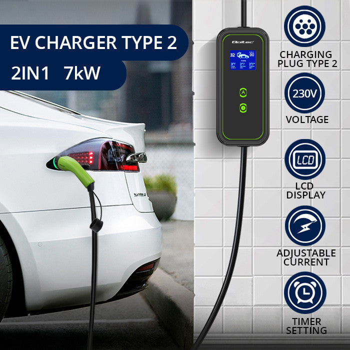 Mobile EV-Ladestation Typ 2 – 7 kW – CEE 32 A – 5 m – Bild 2