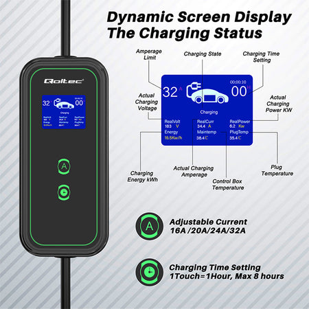 Mobile EV-Ladestation Typ 2 – 7 kW – CEE 32 A – WiFi – 5 m – Bild 4