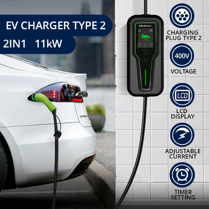 Mobile EV-Ladestation Typ 2 – 11 kW – CEE 32 A – 5 m – Bild 2